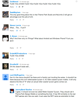 Illustration for article titled RollerCoaster Tycoon Is Back, And Fans Aren't Happy